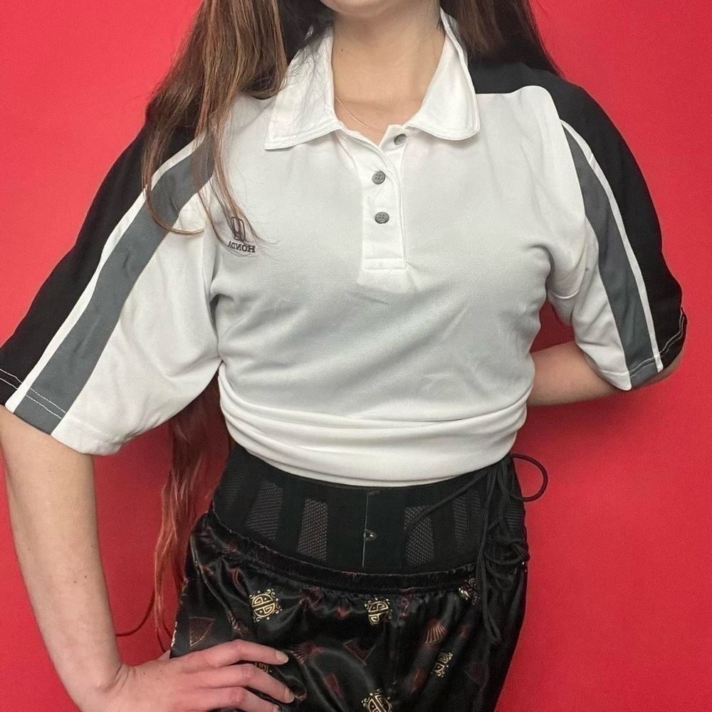 Honda work shirt 🤍🖤​​​​​​​​​​​​​​​​​​